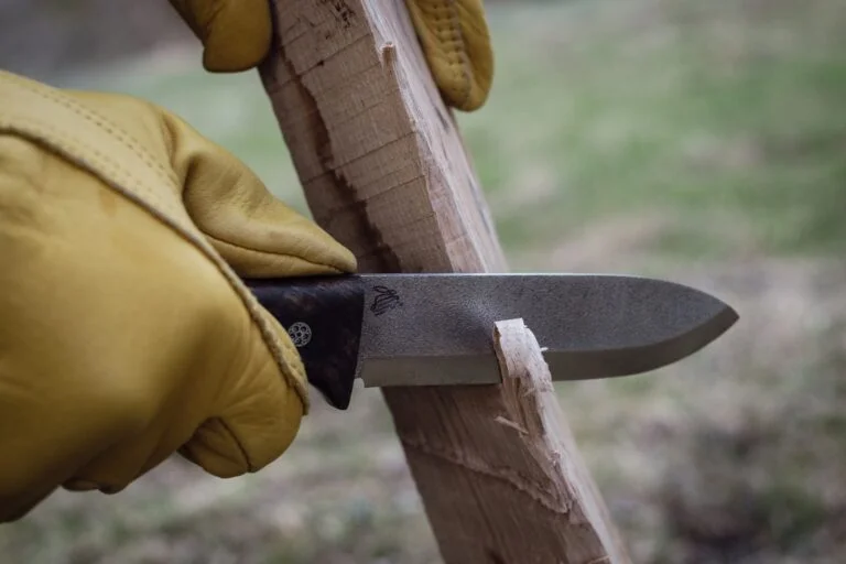 Atölyede kenar verilen Nizam Knife bıçağı